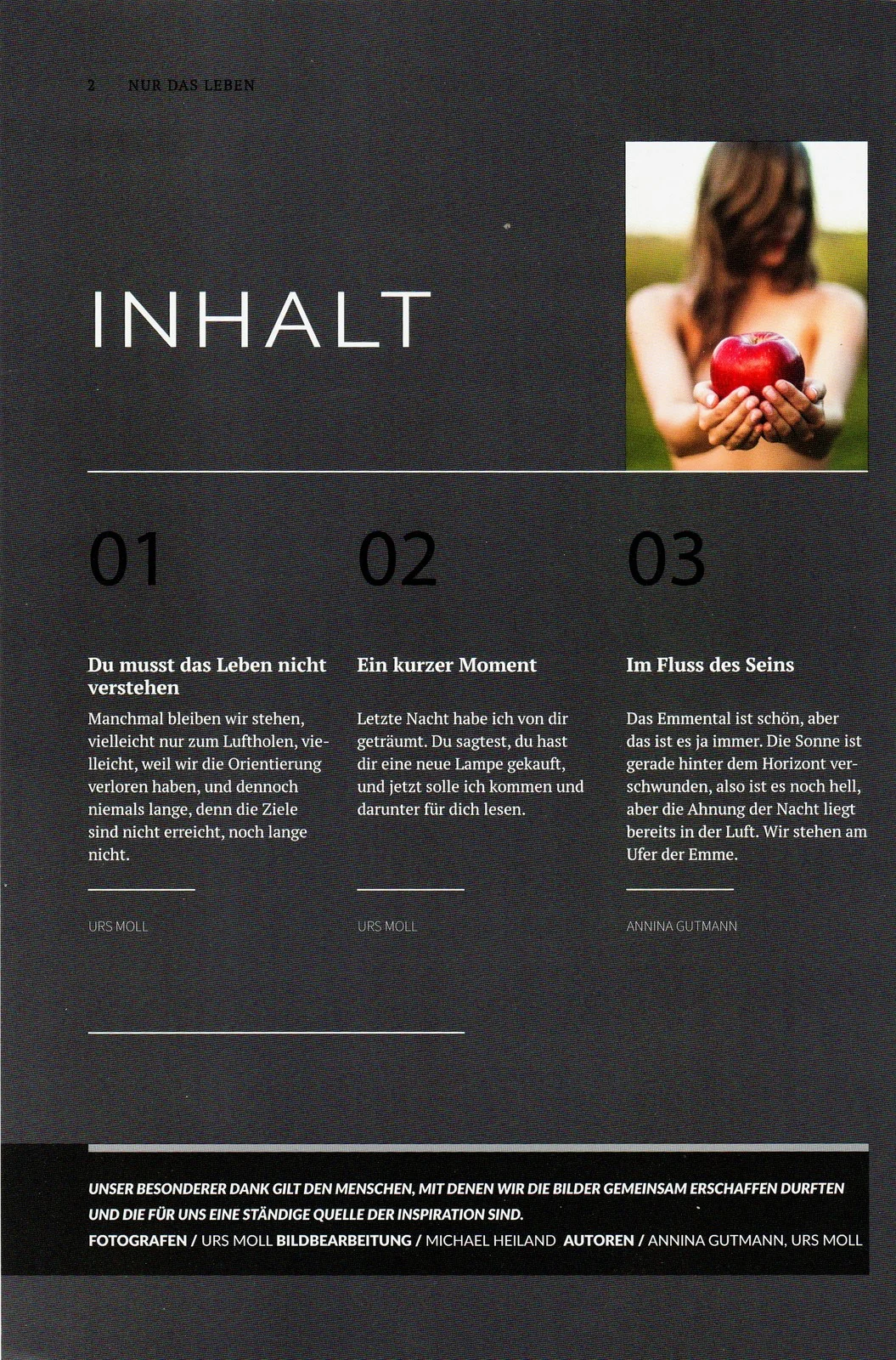 Nur das Leben